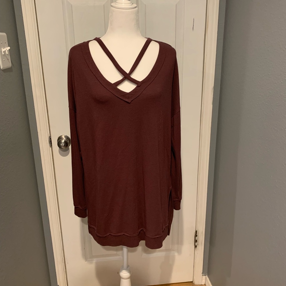 Cupio criss-cross front tunic